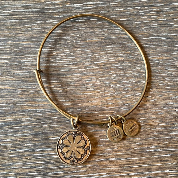 2/$20 Alex and Ani shamrock gold bracelet clover